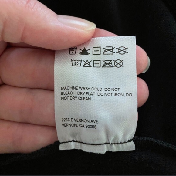 NEW Reformation Braun Dress Black Medium - Picture 15 of 15